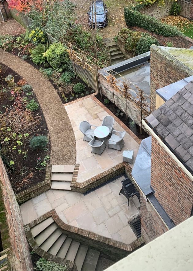Victorian city centre terrace garden